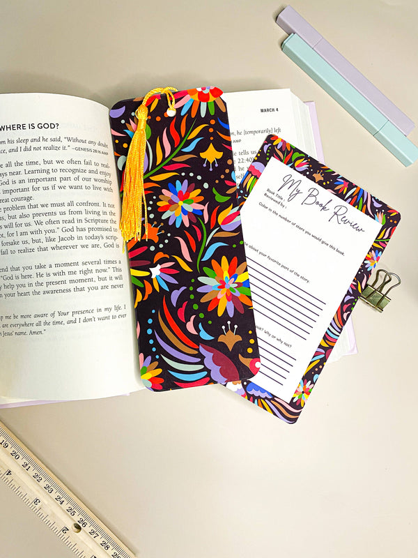Mexican Embroidery Style Bookmarks