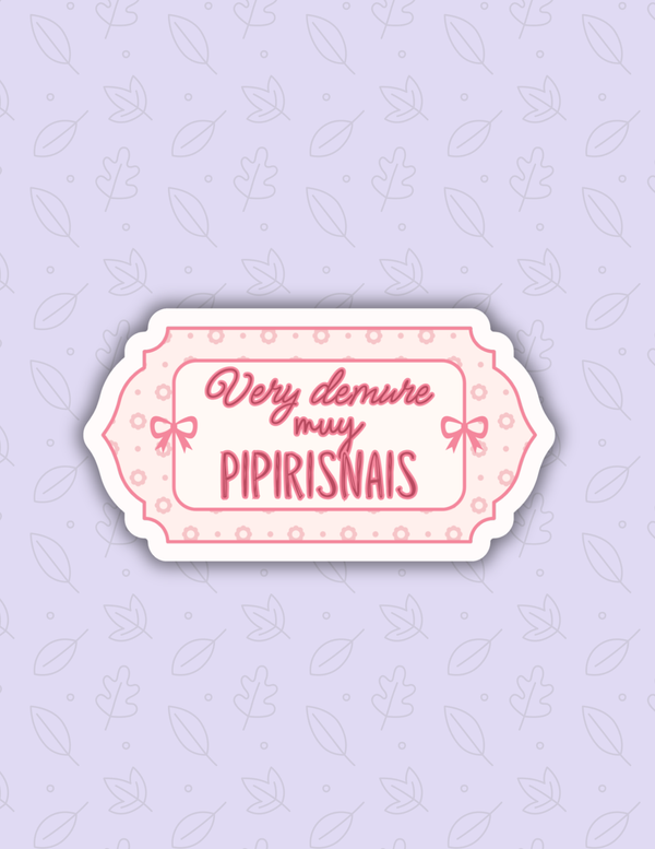 Very demure sticker,funny spanglish decals,laptop decal