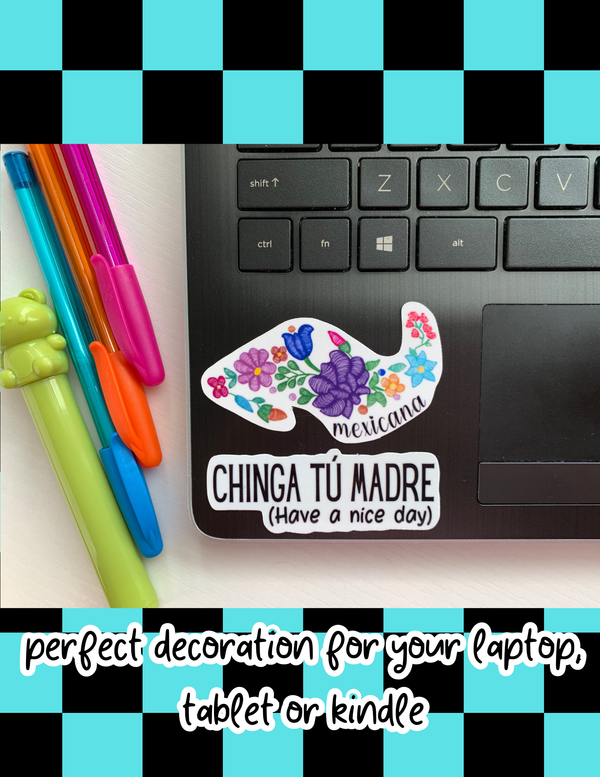 Chinga La Migra Cherry Sticker