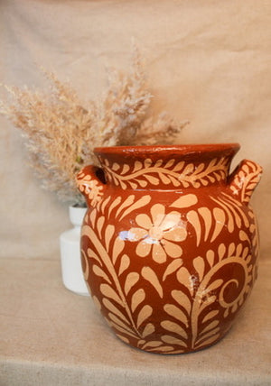 Florero Flores Blancas