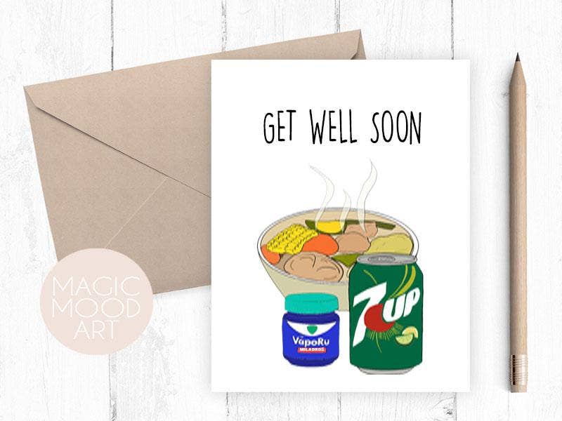 Get Well Soon Card - Spanish Greeting Card