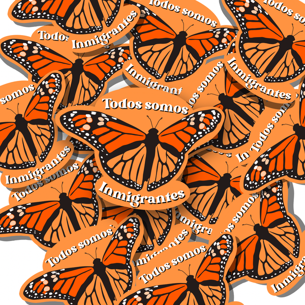 Inmigrantes Mariposa Sticker