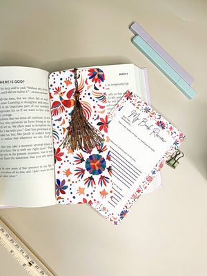 Mexican Embroidery Style Bookmarks