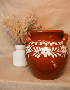 Florero Flores Blancas