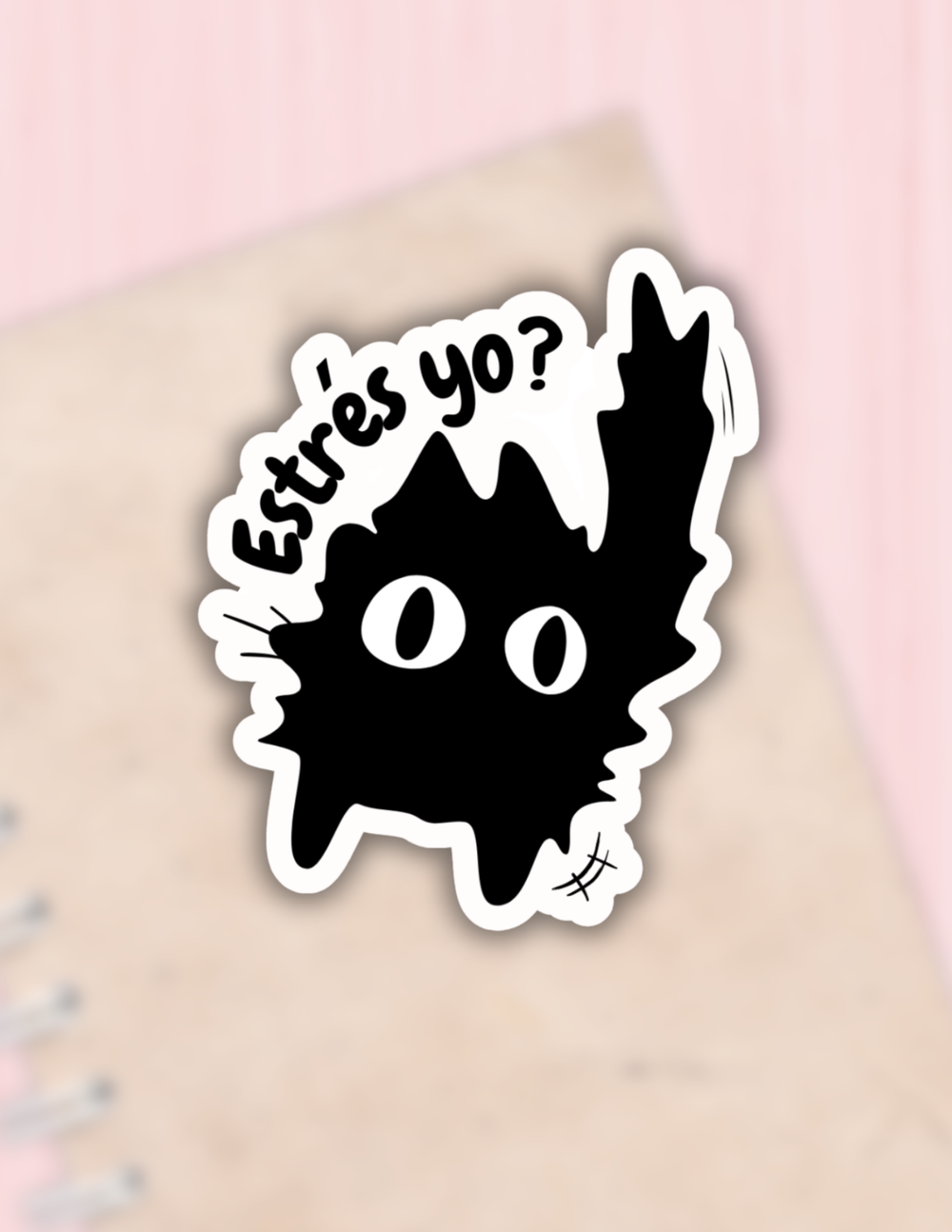 Estres yo latina sticker,