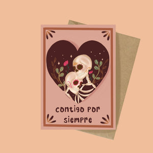 Contigo por Siempre Greeting Card