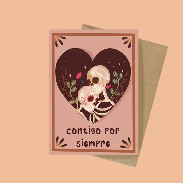 Contigo por Siempre Greeting Card