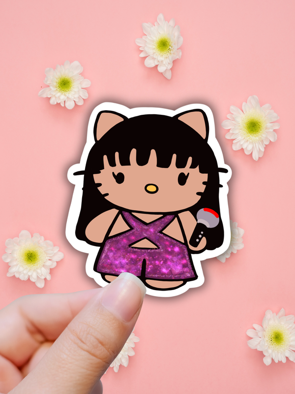 Selena Hello kitty sticker, latina sticker,laptop decals