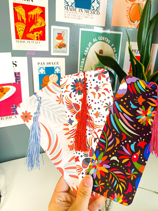 Mexican Embroidery Style Bookmarks