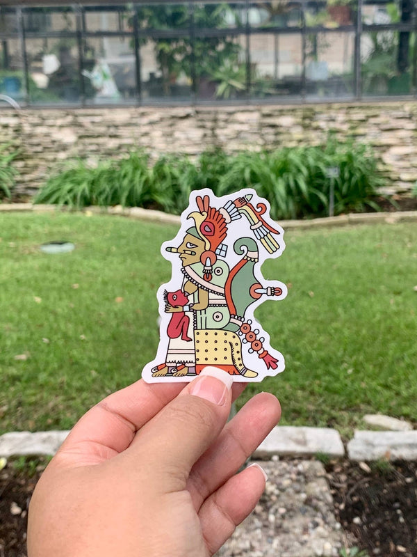 Xochiquetzal, Aztec Mother figure | Glossy Vinyl Sticker