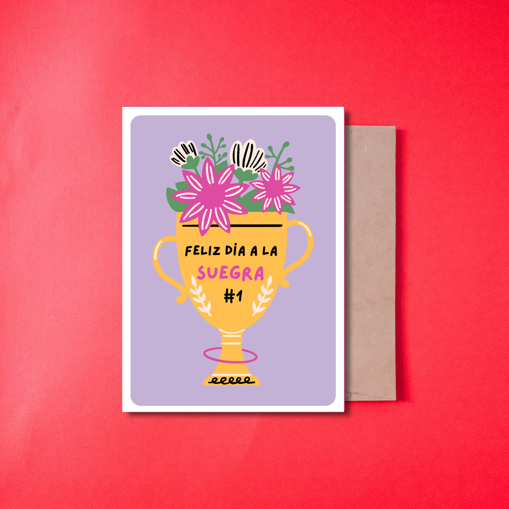 Feliz Dia a la Suegra #1 Greeting card