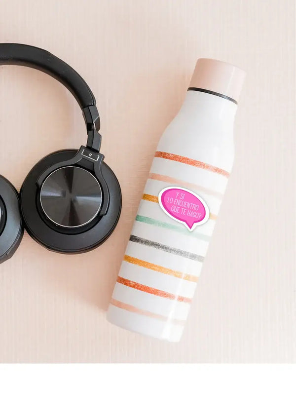 Y si lo encuentro que te hago funny vinyl sticker