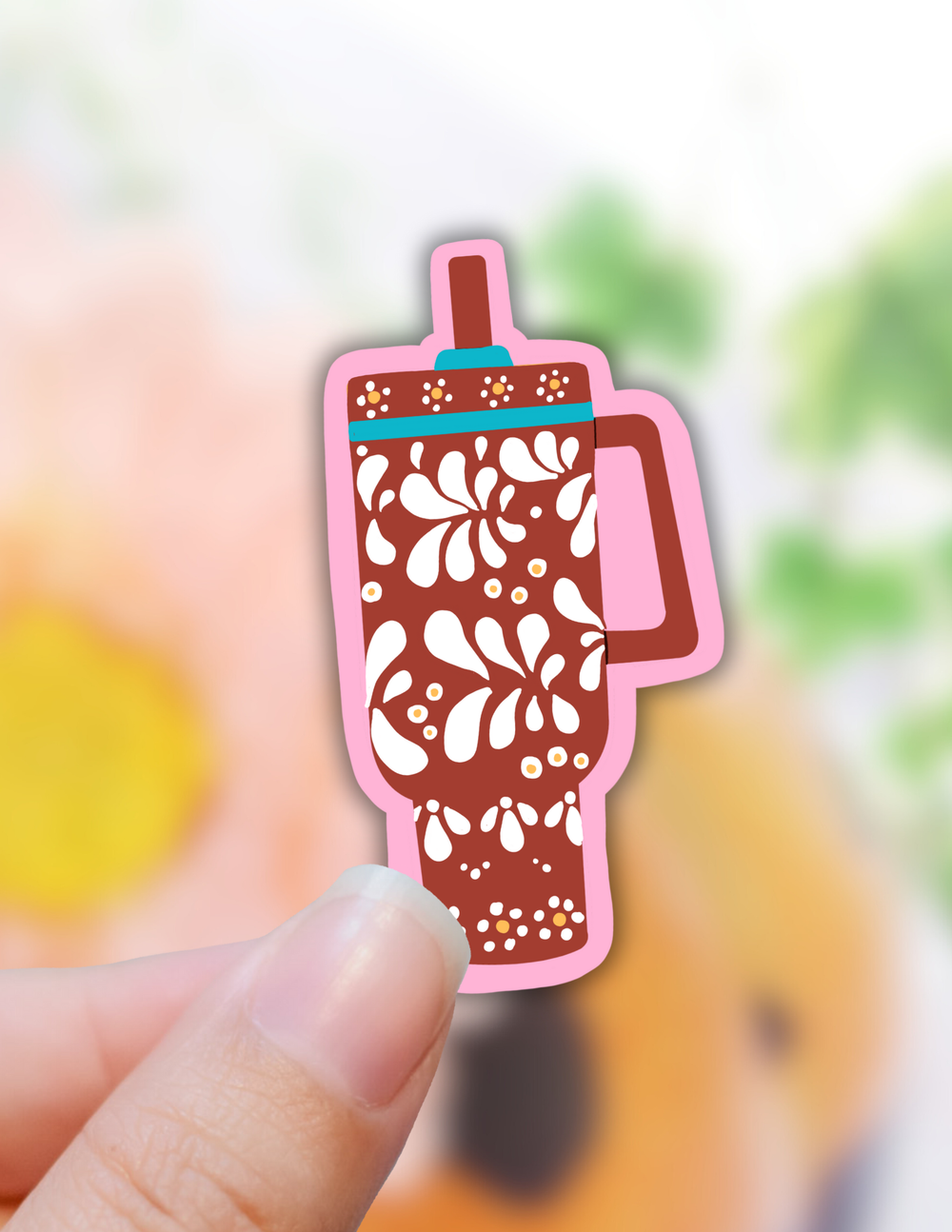 Talavera barro tumbler sticker