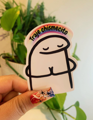 Traje chismecito funny latina sticker
