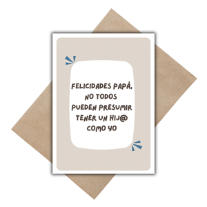 Felicidades papá Greeting Card
