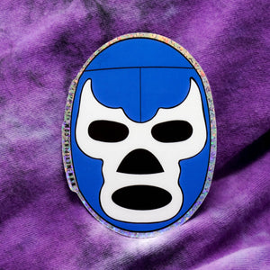 Blue Demon Mask Sticker