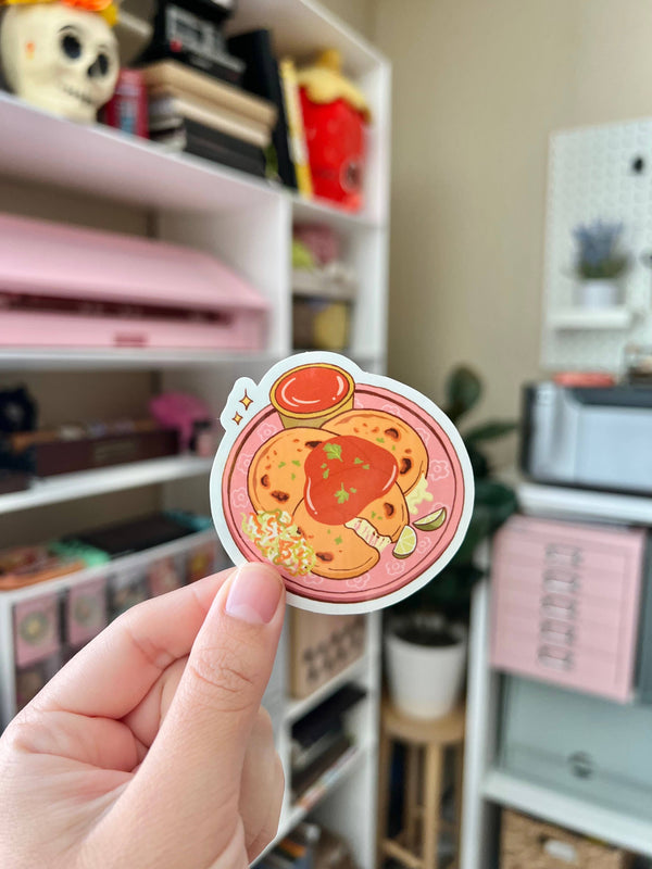 Pupusa Sticker- Salvadorian food