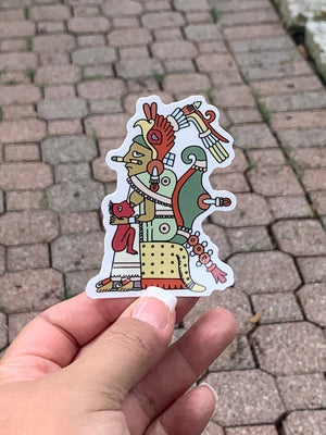 Xochiquetzal, Aztec Mother figure | Glossy Vinyl Sticker
