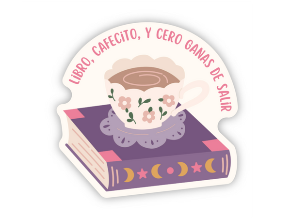 Libro Cafecito Sticker