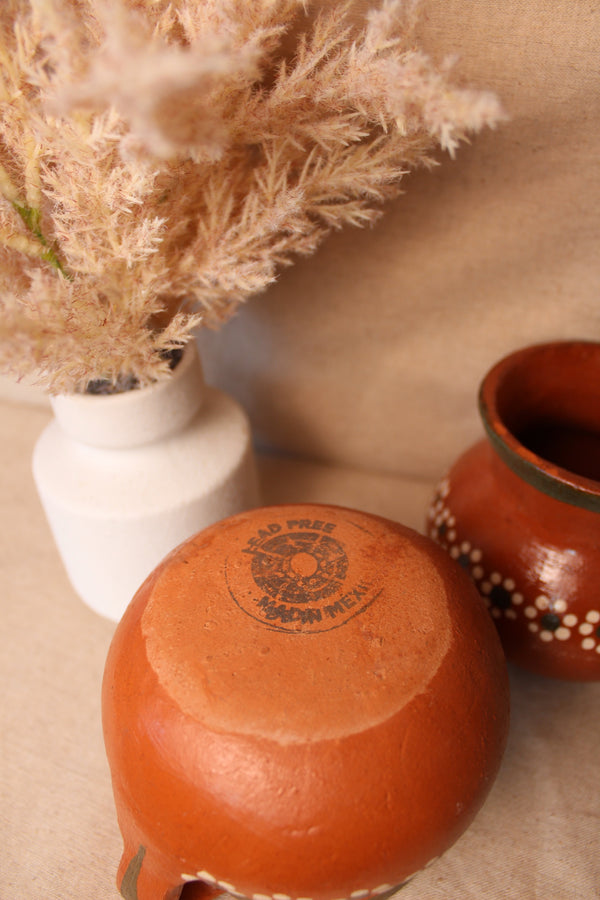 Jarro Floreado Barro