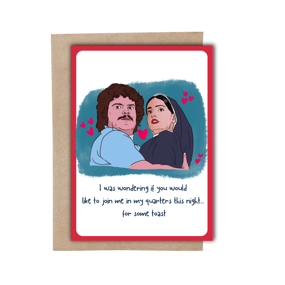 Nacho and encarnación, card with envelope