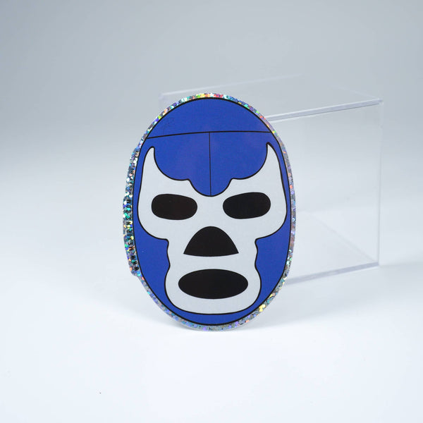 Blue Demon Mask Sticker