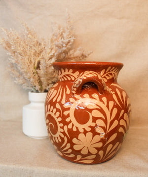 Florero Flores Blancas