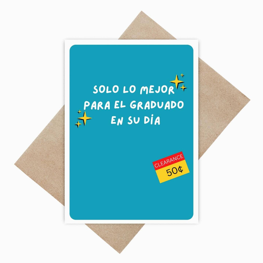 Solo lo mejor para el graduado card with envelope 