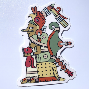 Xochiquetzal, Aztec Mother figure | Glossy Vinyl Sticker