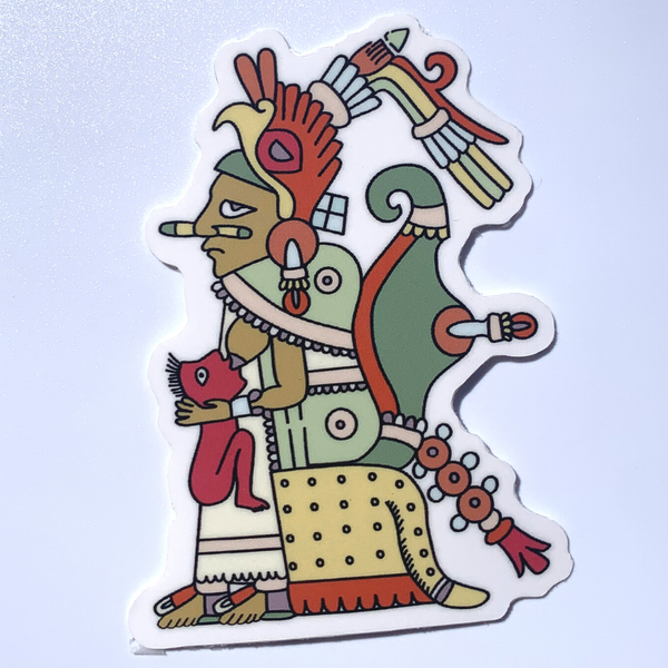 Xochiquetzal, Aztec Mother figure | Glossy Vinyl Sticker