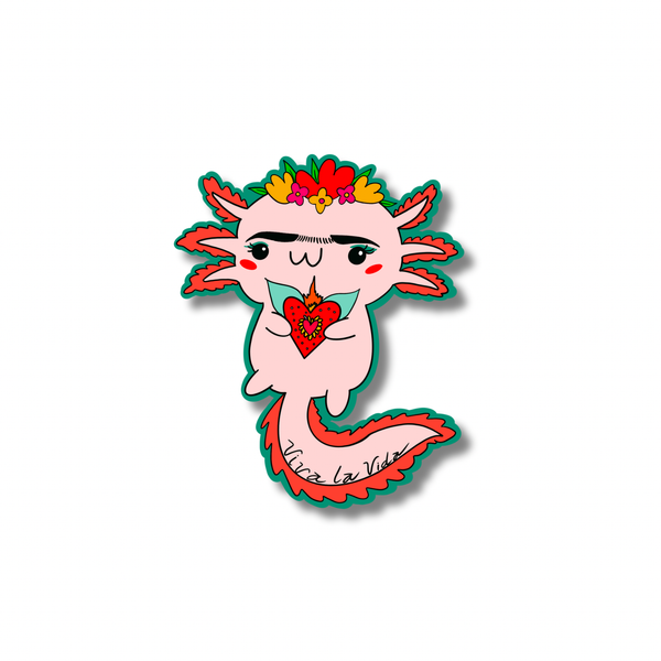 Axolotl Frida Kahlo Sticker