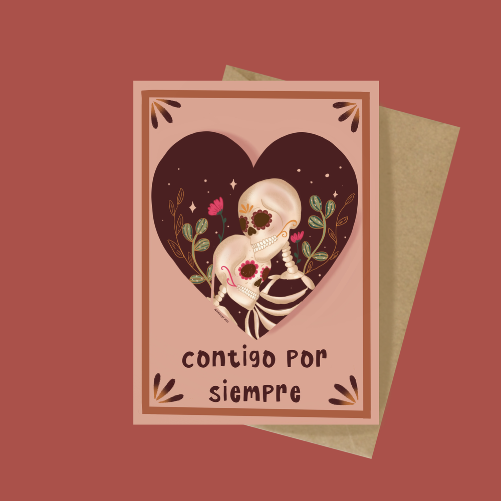 Contigo por Siempre Greeting Card