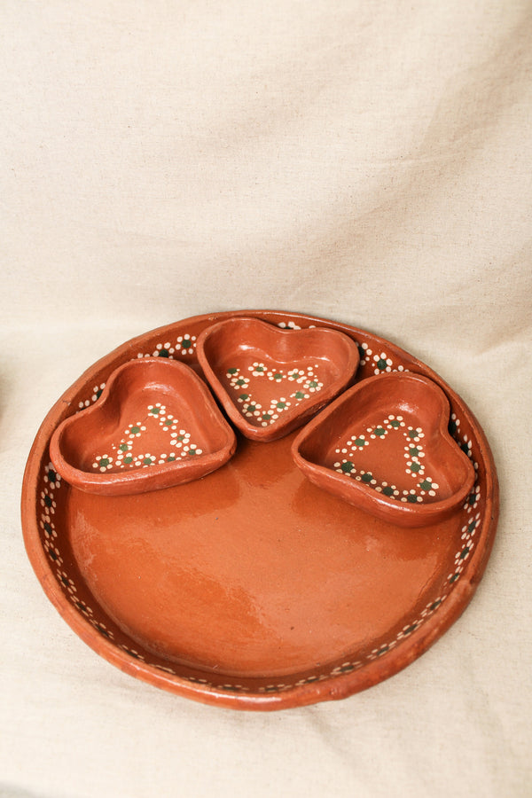 Botanero Corazon Barro