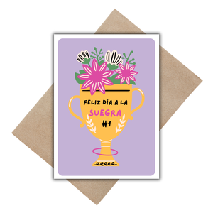 Feliz Dia a la Suegra #1 Greeting card