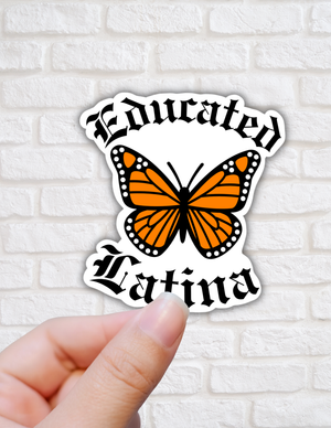 Educated latina stickers