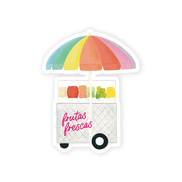 Frutas Frescas Fruit Cart Sticker | Summer Sticker