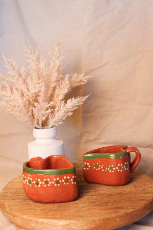 Taza Corazon Barro