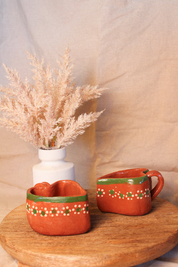 Taza Corazon Barro