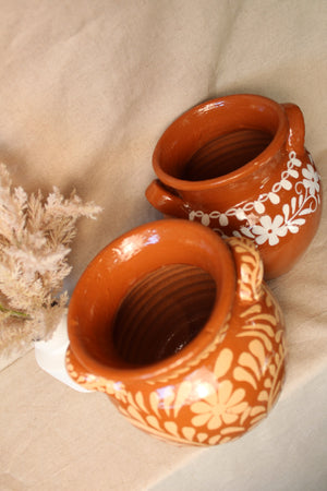 Florero Flores Blancas