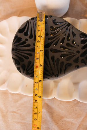 Portacuchara Relieve Negro