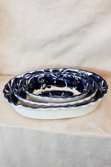 Pescadera Cobalto 3pc.