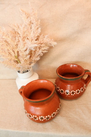 Jarro Floreado Barro