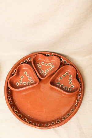 Botanero Corazon Barro