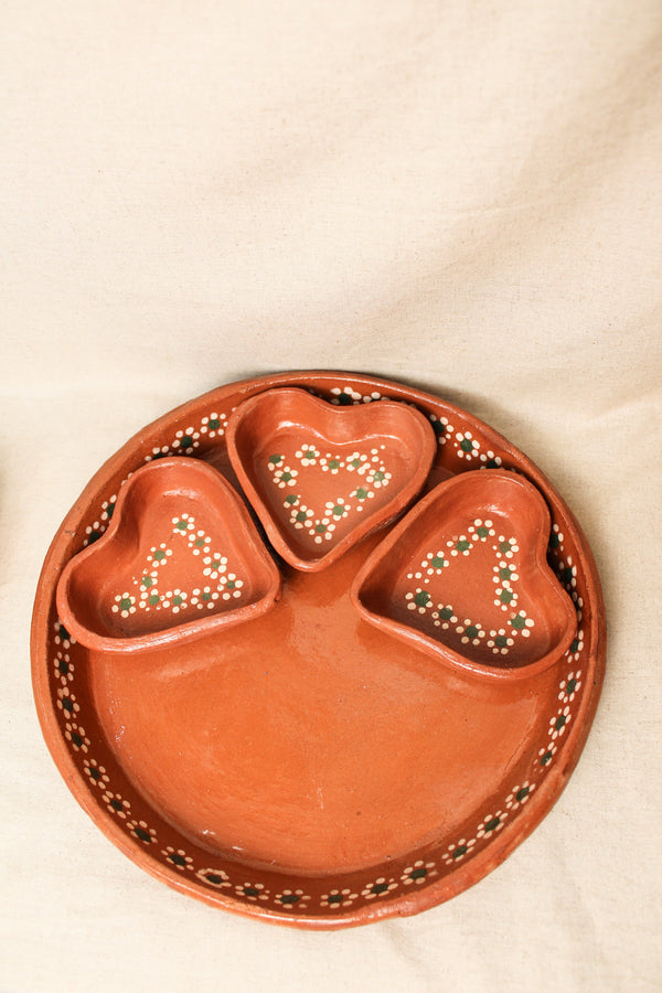 Botanero Corazon Barro