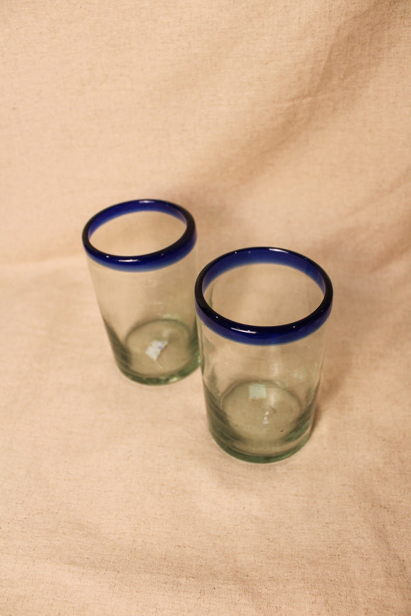 Filo Azul Glass Cups Tall