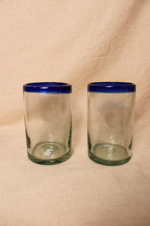 Filo Azul Glass Cups Tall