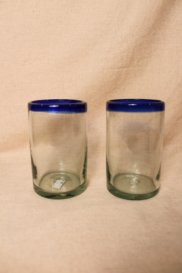 Filo Azul Glass Cups Tall