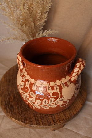 Florero Flores Blancas