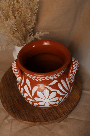 Florero Flores Blancas