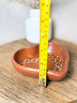 Plato Corazon Barro 14cm